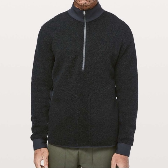 lululemon athletica Other - Lululemon Men's Tundra Trek 1/2 Zip pullover Wool Blend Size L